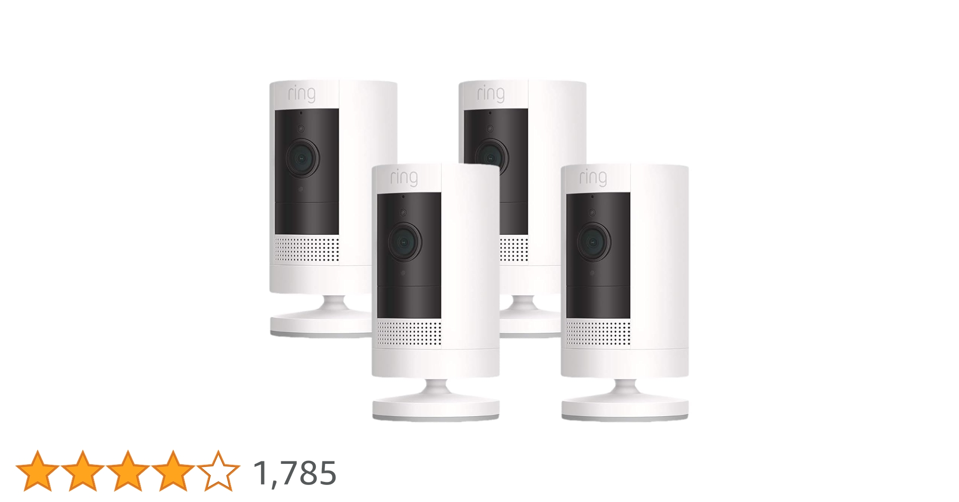 Amazon.co.jp: 【カメラ4つセット】Ring Stick Up Cam Battery (リング